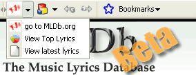 Google toolbar MLDb menu